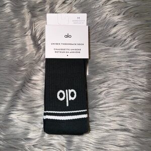 ALO Yoga charcoal green/Grey Unisex Socks - M